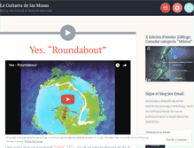 Tablet Screenshot of laguitarradelasmusas.com